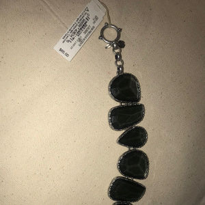 Lucky Brand Semi Precious black Gemstone bracelet